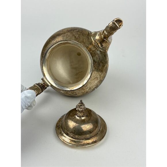Vintage Antique Gorham Silver Plated Coffee Tea Pot Sugar Creamer 5 Piece Set FC